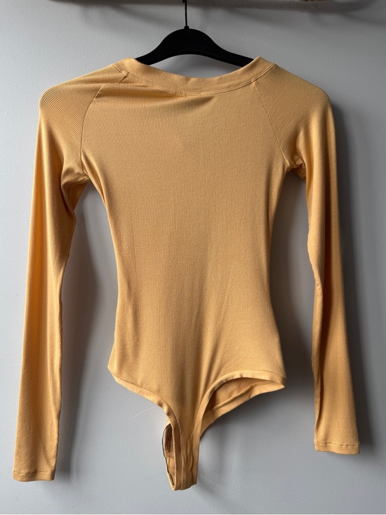 NWT ALIX NYC Purdy asymmetric ribbed stretch-modal jersey bodysuit size M - Picture 2 of 16